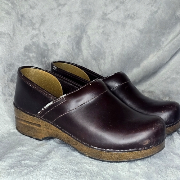 Dansko Shoes - Dansko Clogs Shoes Brown Leather Women's 38 US 8 Nurse Doctor Medical